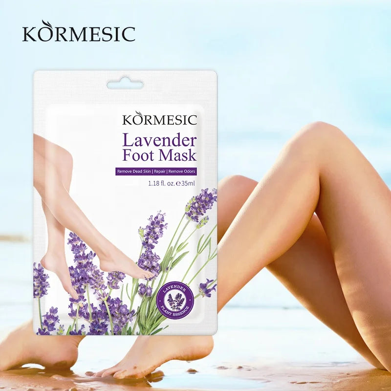 Wholesale Private Label KORMESIC Remove Dead Skin/Repair/ Remove Odors Lavender Foot Mask