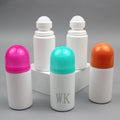 Perfume Empty Plastic Bottle Roll on Bottle 60ml Colorful Underarm Deodorant Roller Bottle Container