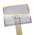 Clear Waterproof Adhesive Label Vinyl Kiss Cut Transparent Foil Stamping Sticker Custom Printed Logo Sticker
