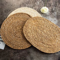 Natural Rattan Coasters Bowl Pad Handmade Insulation Round Placemats Table Padding Cup Mats Kitchen Decoration Accessories