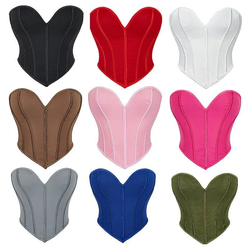 Top Selling Vintage Corset Soild Color Gothic Adjustable Shapewear Tops Slimming Waist Trainer Corset Femme