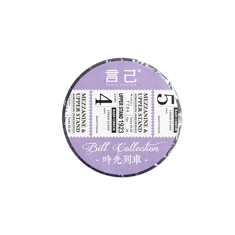 Adhesive Tapes 2.7cm  Width Vintage DIY Handbill Collection Decorative Materials 8 Selections