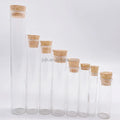 Food Grade Flat Bottom clear Transparent Glass test Tubes with Cork