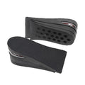PU Height-Enhancing Insole Three Adjustable Layers Removable Shock-Absorbing Insole