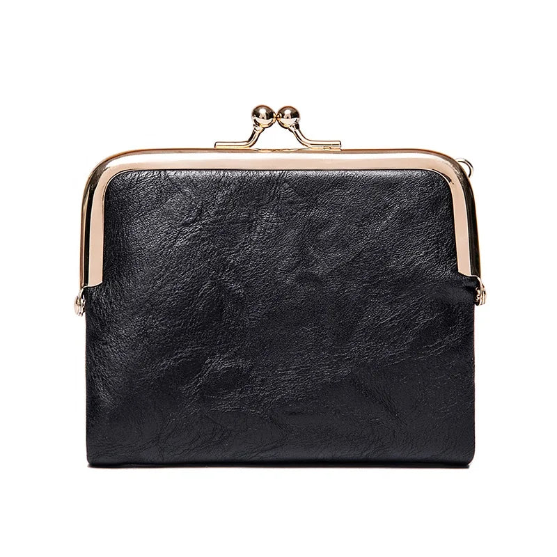 MIYIN fashion Small PU Leather Wallet  for womens Zipper Short Card Holder Purse Elegant Clutch wallet card holder money wallet
