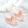Spring/Summer New Retro Bohemian Style Earrings Colorful Glass Miyuki Beads Fringe Handmade Beaded Earring Drops