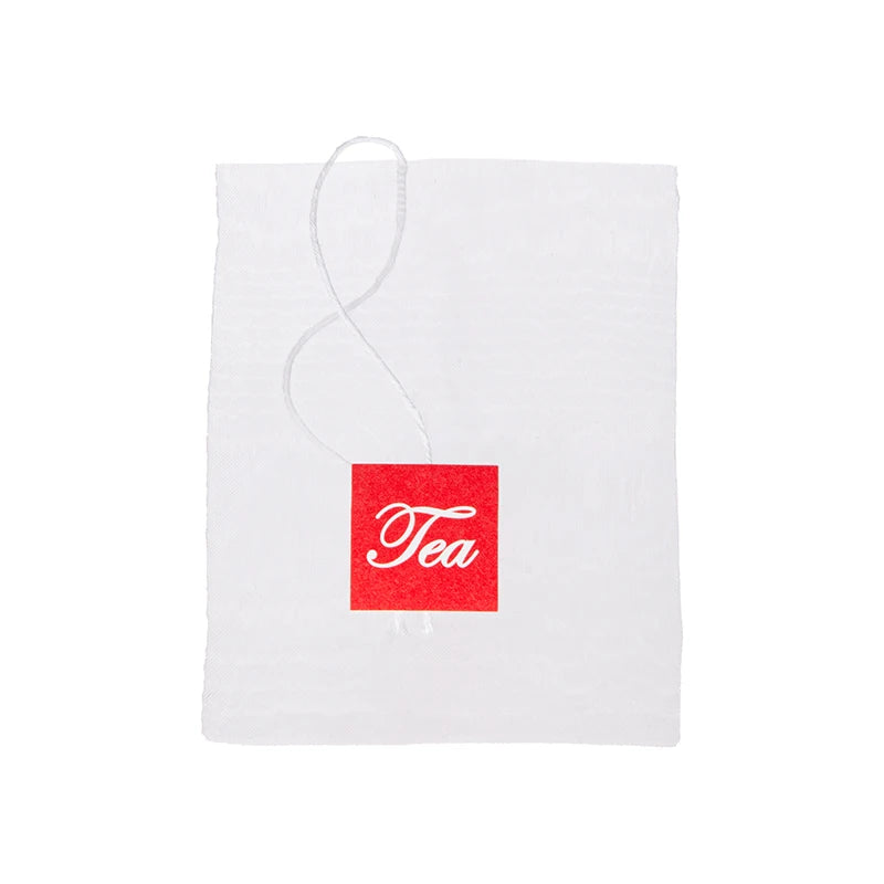 Biodegradable Corn Fiber PLA Reusable Tea Filter Pyramid Bag Custom Logo Empty Tea Bag with Draw String