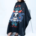 KEFEI Customized Designer Logo Eco-friendly Adjustable Neck High-quality Black Hairdressing Salon Barber Capes