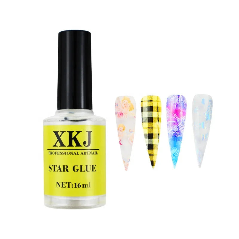 MJ Brand Starry Sky 3D Cylindrical Portable Paper Transfer Tray for Nail Art DIY Manicure Tools