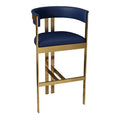 Modern Leather High Bar Stool Chair Cheap Gold Stainless Steel for Home Bar Hotel Dining School Cafe Metal