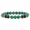 Pulseras De Piedras 8MM Natural Stone Tiger Eye Malachite Turquoise Bracelet Elastic Beaded Bracelet for Women Men