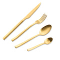 Stainless Steel Cutlery Set Satin Gold  Bestek 4 PIECE for Wedding Cubiertos Dorados