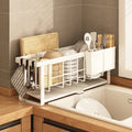 Standing Type Dish Plate Bowl Kitchen Chopstick Cabinet Organizer Utensil Storage Cutlery Cup Holder Over the Sink Drying Rack