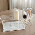 Judaica Embroidery Leatherette Base Besamim Matches Box Lucite Havdalah Set