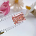 Starsgem IGI Certificate Radiant Cut FANCY VIVID PINK Lab Diamond VS Loose Diamond Lab Grown Diamond