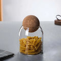 Simple Food Storage Sealed Jar Durable Lid Clear Round Plastic Pet Food Grain Packing Jar
