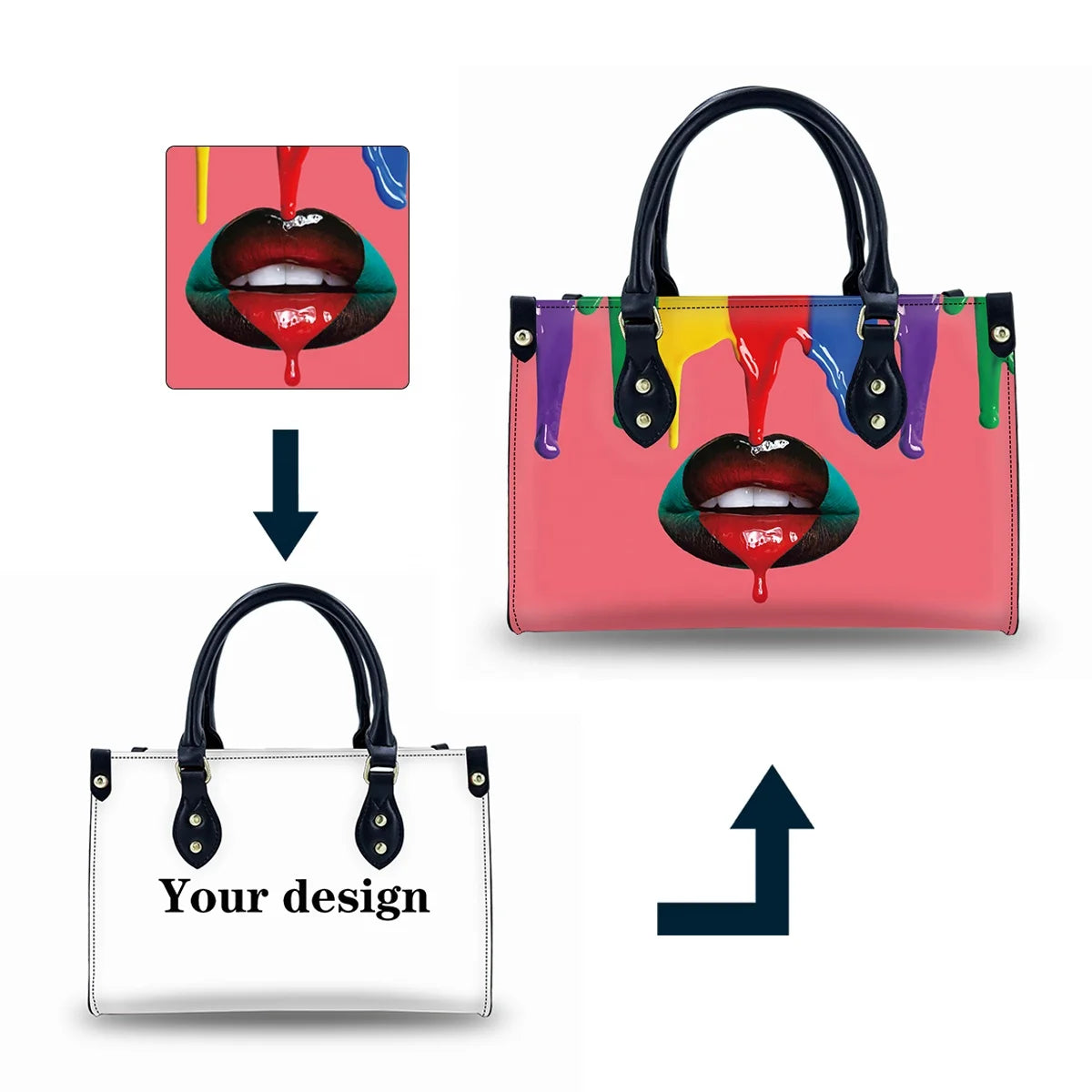 Designer Luxury Handbags for Women Fashion Latest Ladies Handbags Anti-theft Tote Bag With Leather Handbag