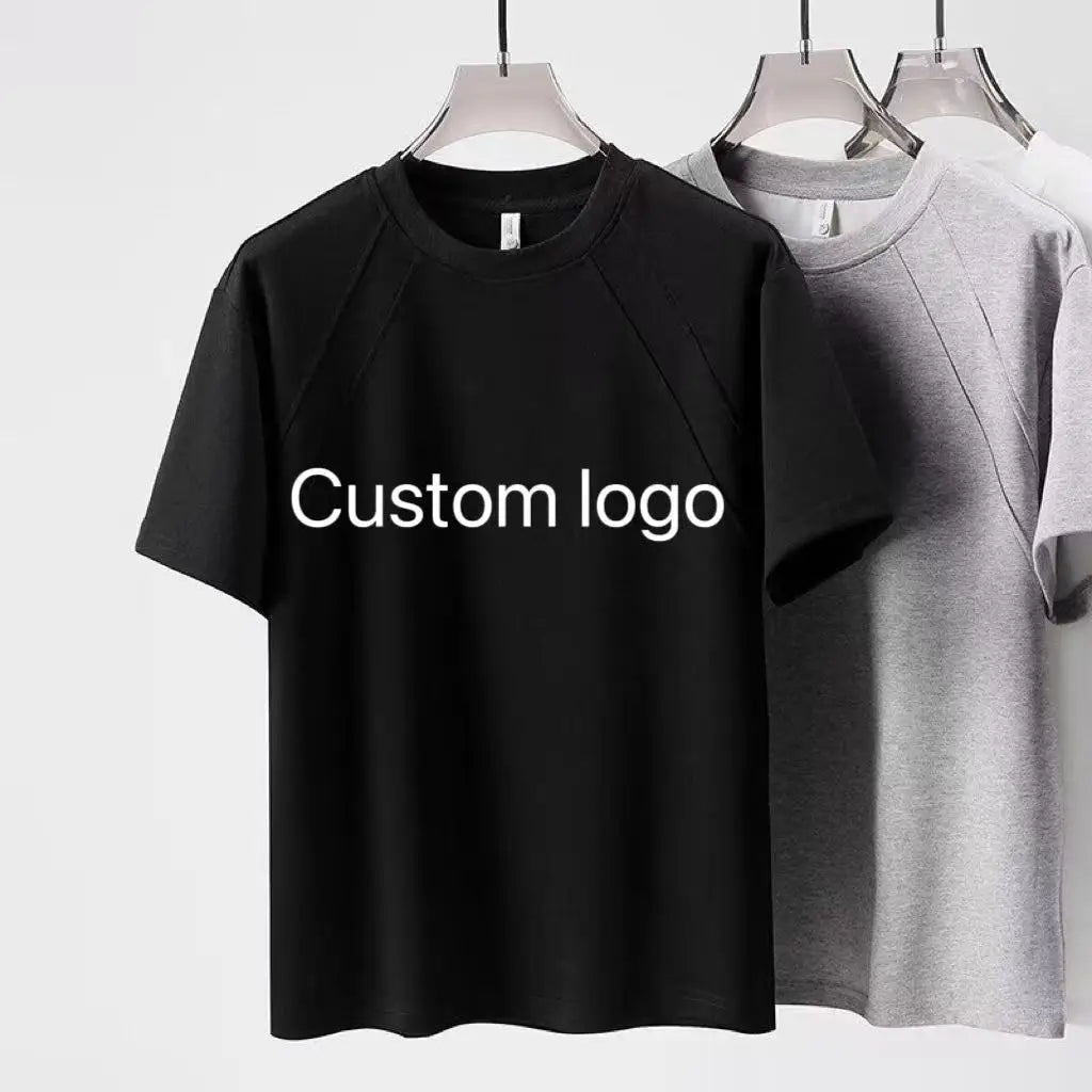 BOTTCOOLA Unisex 220GSM Plain O-neck Custom logo Summer New Arrival Sport Casual Fashion Soft Short Sleeve T-shirt for Men Cloth