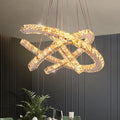 Pendant Lights Modern Round Ring Chandelier Crystal Lights Home Bedroom Living Room Fixtures Hanging Lamp