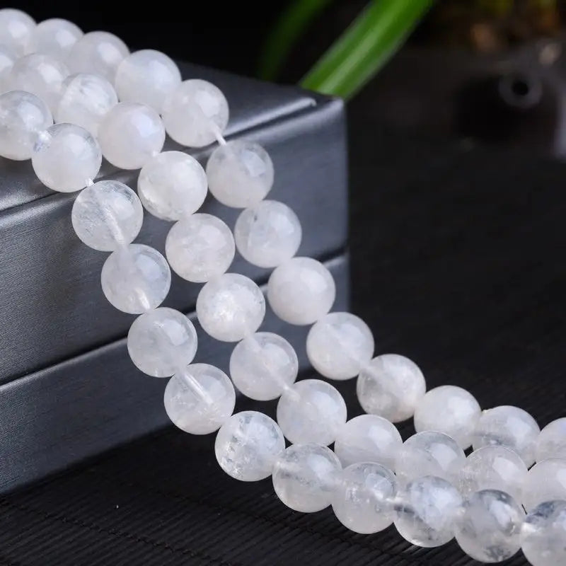 Wholesale Natural Moonstone Smooth Round Loose Beads 5A Moonstone Round Beads for Jewelry DIY Making