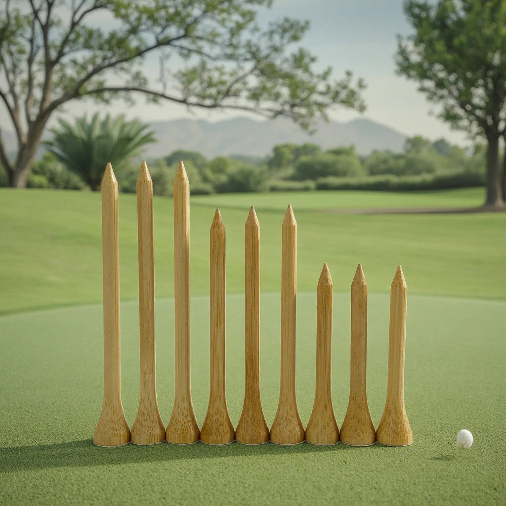 Factory Custom Golf All Sizes 42/54/70/83mm Professional Long Wooden  Bamboo Golf Tees Pegs Custom Length