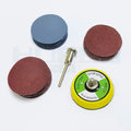 1" 2" 3" Inches 30 50 60 100 120 200pcs Round Sanding Paper Disc Set with Mandrel Hook and Loop Fiber Pad Abrasive Kit Tools