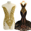 Handmade Sew on Silver Blue Gold Beaded Rhinestone Bodice Neckline Crystal Rhinestone Applique