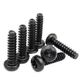 Carbon Steel Black Round Pan Torx Head Flat Tail Self-Tapping Screws Star-Shaped Head Anti-theft Screw ST3 ST3.5 ST4 ST4.2 ST4.8