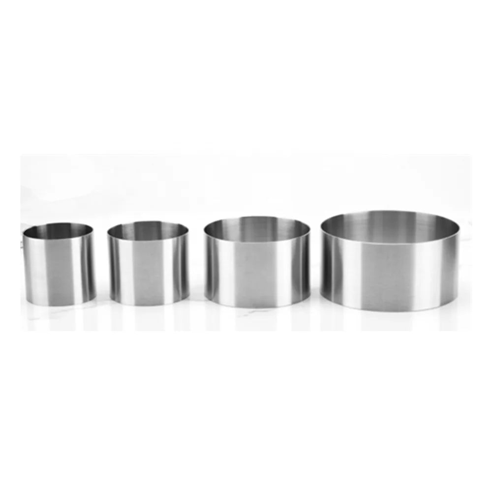 AK 5/6/8/10cm Mini Mousse Cake Ring Stainless Steel Cake Molds Tools Baking Cake Decor Mold Ring Bakeware