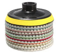 100mm 4 Inch Polish Pad 1 Set of 7pcs+1plastic Backer Diamond Polishing Pads Resin Grinding Disc Tools for Granite Marble