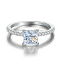 Wholesale  GRA Certified Diamond Elongated Cushion Cut Moissanite Ring 925 Sterling Silver Women Engagement Luxury Jewelry