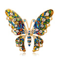 DRAG184 Hot Selling Fashion Rhinestones Butterfly Brooches Women Brooch Jewelry Wholesale