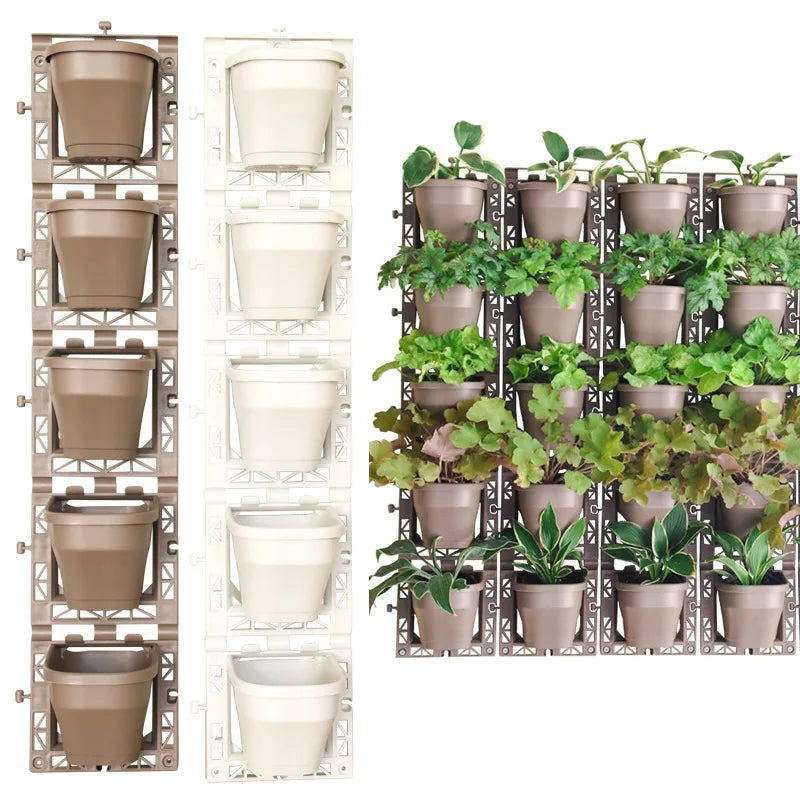 P86 Flower Walls for Outdoor Engineering Decoration Vertical Greening Wall-mounted Planting Boxes Self Watering Planters