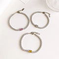 Schmuck Zircon Armband Yellow Zircon Stainless Steel Bracelet Aksesuar Bileklik Square Zircon Shinny Bangle Bracelets