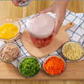 Garlic Mini Garlic Masher Chopper Onion Crusher Slicer Vegetables Minced Pepper Minced Meat Garlic Grinder Vegetables Cutter