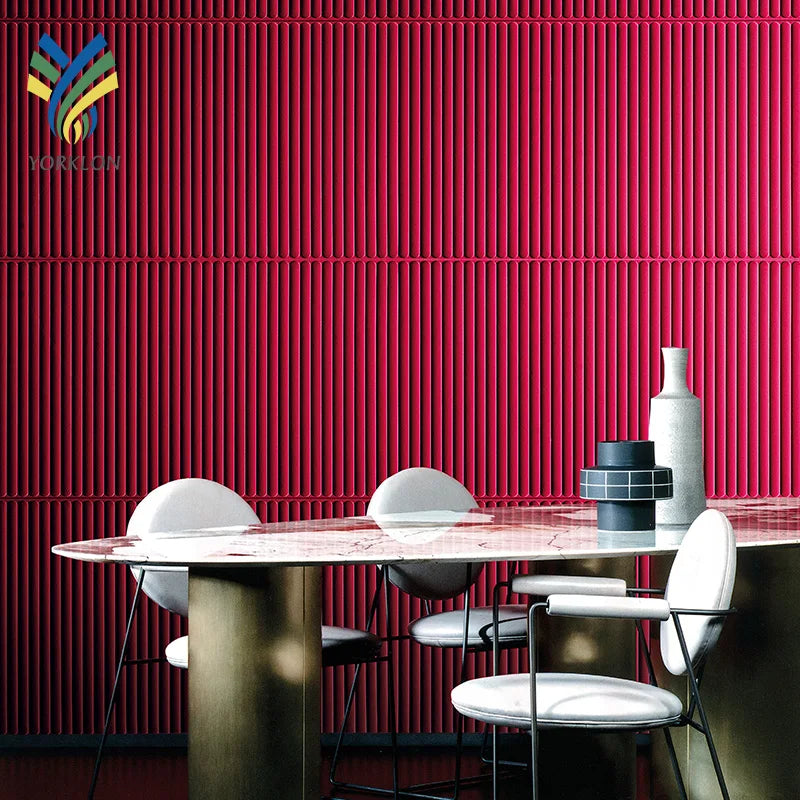 YKTB2027 Luxury Acoustic Foam 3D 5D Home Wall Decoration Stripe Velvet Sound Proof Music Nightclub KTV and Bar Wallpaper