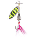 9.5CM 9.3G Spinner Spoon 3.74inch Metal Bait Fishing Lure Crankbait Spoon Baits for Bass Trout Perch Pike Rotating Fishing MegaBDM
