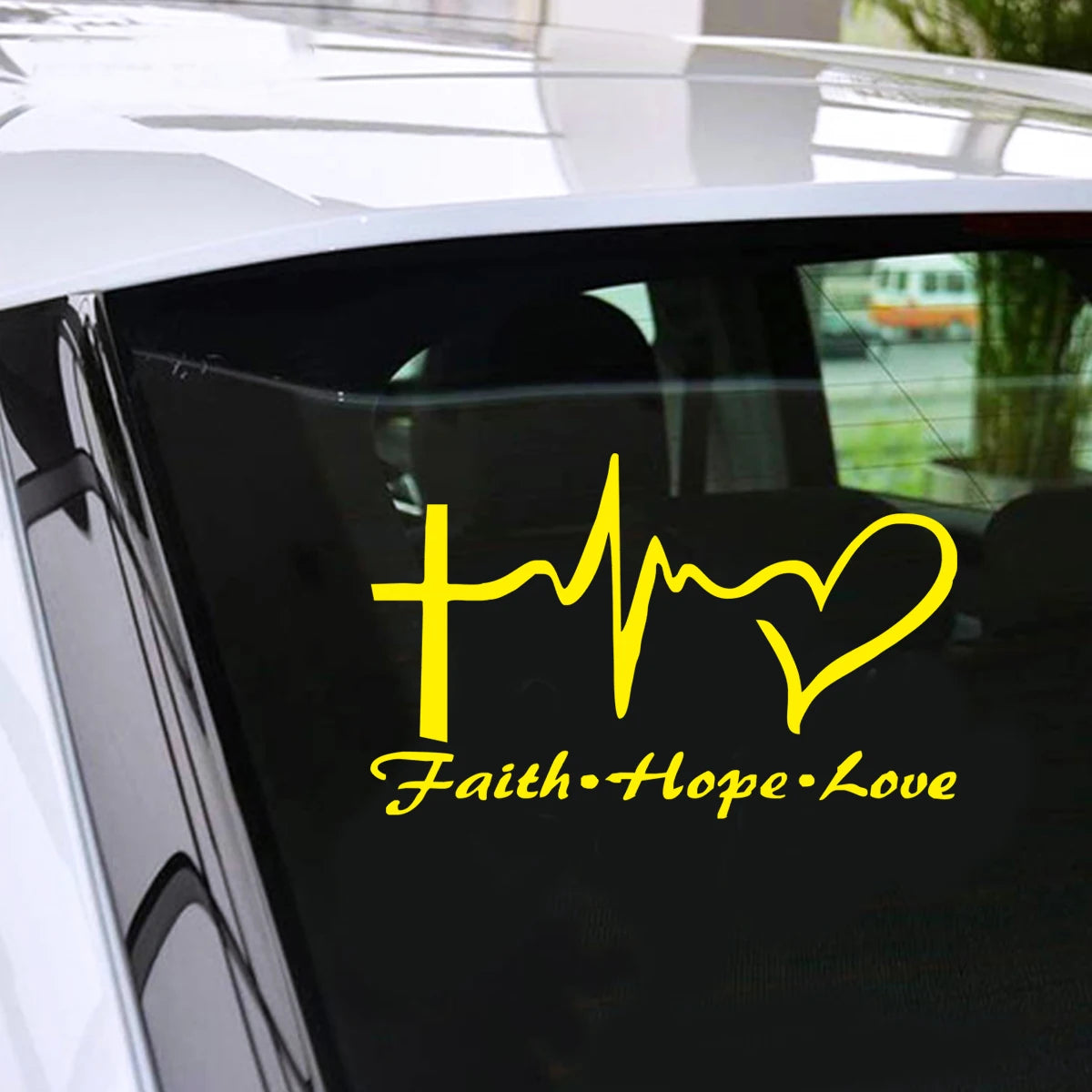 Jesus Love Window Door Car Sticker Laptop Truck Black Vinyl Decal Sticker Bumper Decor Gift Die Cut Decals Latop Window Glass