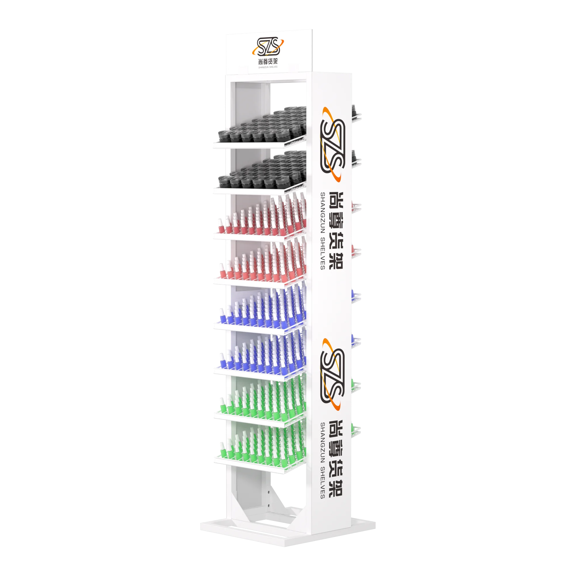 Cosmetic Store Nail Polish Display Racknail Polish Display Shelfnail Polish Sale Floor Stand Nail Polish Shelf Display