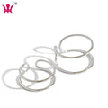 Double Row Simple Style Trendy Silver 925 Sterling Platinum Plated Ring for Wedding & Anniversary Party