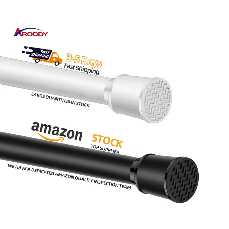 ARODDY Odm Oem 0.7-1.1m Wholesale Carbon Steel Curtain Pole Extendable Gardinen Stange Curtain Poles Tracks Accessories Rods