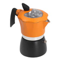 Stovetop Pot Coffee Maker Espresso Italian Moka Pot With Transparent Top Lid 3 6 Cups Espresso Aluminium Coffee Percolator
