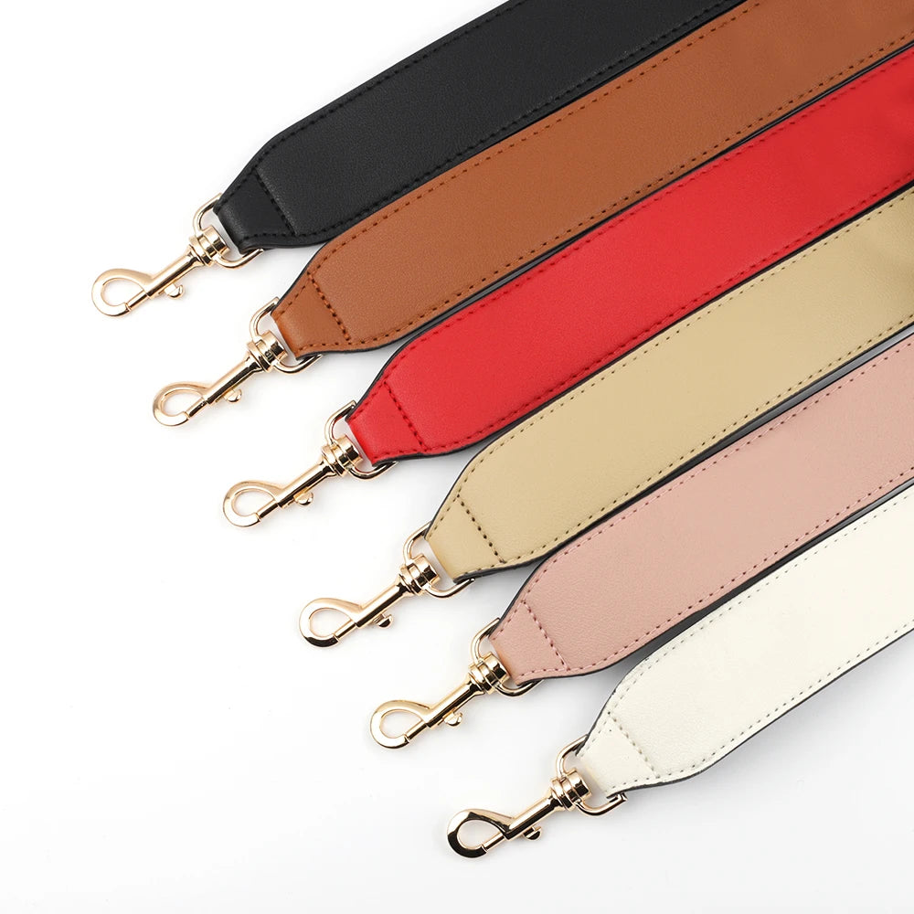 Women Bag Straps Handbag Handle Pu Leather Belt Shoulder Bag Wide Short Strap Replacement Strap Accessory Bag Part Belt