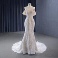 Jancember Rsm231073 New Design Luxury Wedding Dress Elegant White Mermaid Wedding Dress 2023