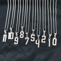 Pvd 18K Gold Plated Number 23 Jersey Pendant Necklace Stainless Steel 0-99 Basketball Player Number Necklace Sports Jewelry