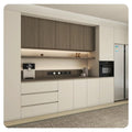 Small Smart Modular Laundry Cabinet Modern MDF Wood Cabinet with Marble/Laminate Countertop Faucet & Hinge