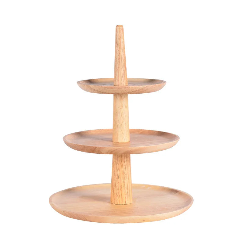 3 Tier Wooden Serving Tray Dessert Rack Party Wedding Home Decoration Cupcake Stand