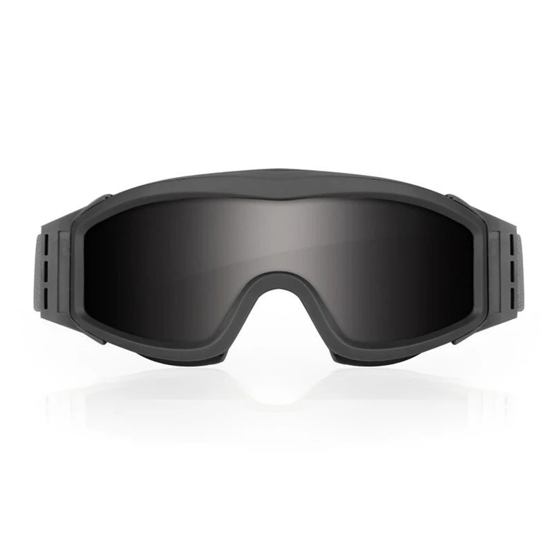 Kerry HMJ-3011 Customized Outdoor Tactical Explosion-proof Anti-fog Large Field Vision CS Anti-impact Shooting Goggles