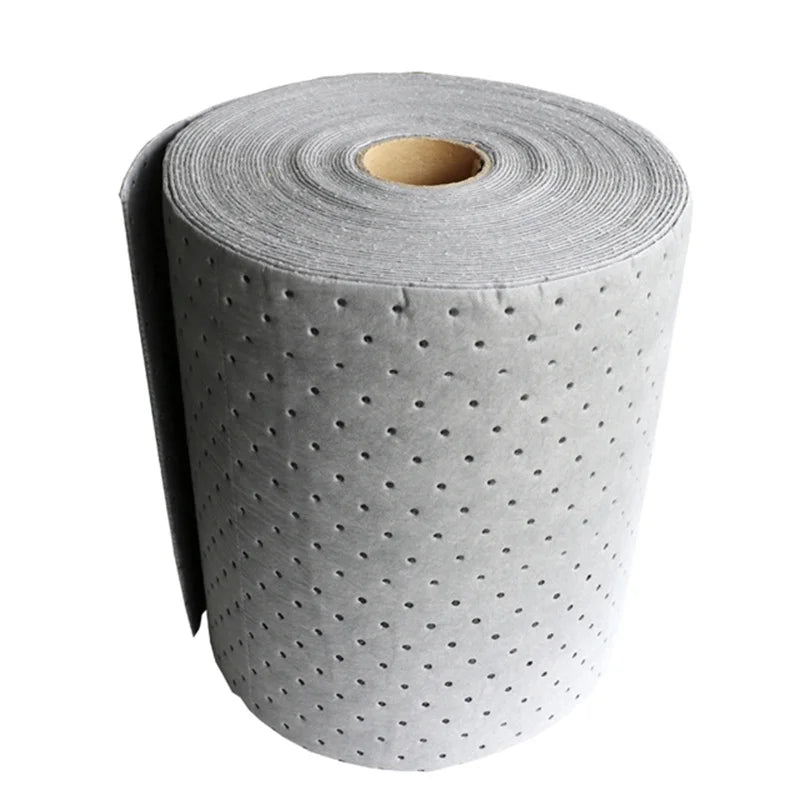 Oilspillpro Gua-R0200 15*19 High Absorbency Gray Liquid Spill Control Workplace Absorbent Mat Universal Absorbent Roll