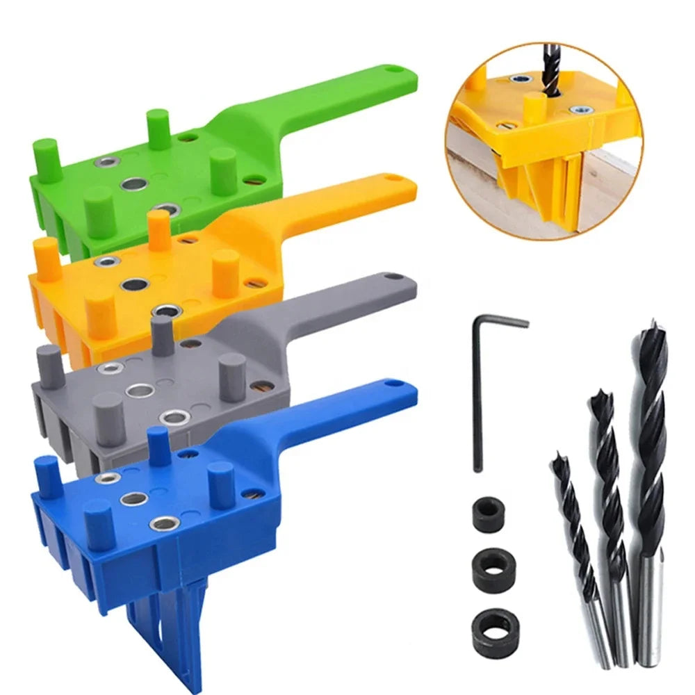 Hot Sale Dowel Jig Woodworking ABS Plastic Handheld Pocket Hole Jig Punch Locator